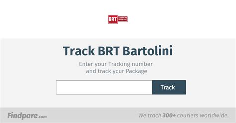 bartolini package tracking